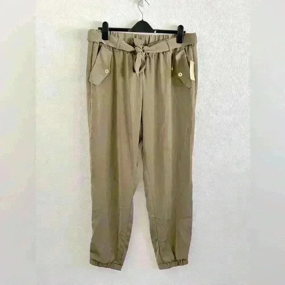 Michael Kors Women’s Safari Green Dress Pants Size Extra Large - Picture 1 of 9